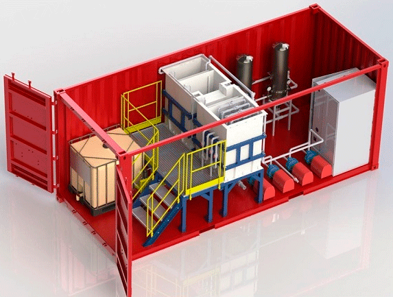 Станция очистки воды методом озонирования от 5 до 100 м3 в контейнерном исполнении